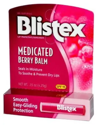 Produktbild von Heilender Lippenbalsam, Blistex, Waldfrüchte, LSF 15, Feuchtigkeitspflege & Sonnenschutz, geeignet für Kinder ab 6 Monaten, 4,25 g