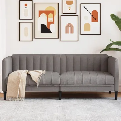 Zdjęcie produktu dla Maison Exclusive - Sofa dwuosobowe, kolor taupe, obita tkaniną