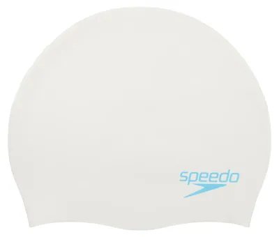 Produktbild von Speedo - Schwimmkappe Geformt für Herren/Damen Unisex IG3975 (Einheitsgröße) (Weiß/Blau)