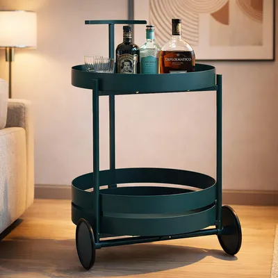 Immagine prodotto di Ganamo - Carrello, 45x35x65h cm Verde, 2 Ripiani