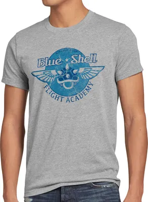 Produktbild von style3 Blue Shell - Flight Academy Herren T-Shirt