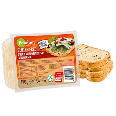 Zdjęcie produktu dla Baltonowski Chleb Jasny Bezglutenowy Z Ziarnami 190 g