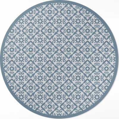 Produktbild von Ornamentale Mosaik-Dekorfliesen– Vinylteppich – Indoor Teppich – Flur – Pflegeleicht – Runder Teppich – PVC Teppich – Outdoor Teppich – Pflegeleicht – fi 80cm