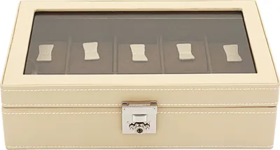 Produktbild von Friedrich Lederwaren Uhrenkasten, Cordoba, Leder, 10Uhren, beige, 26215-8