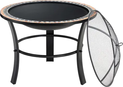 Obrázok produktu pre Mozaikové ohnisko, okrúhle 86 cm, práškovo lakovaná oceľ