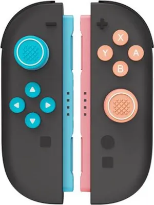 Obrázek produktu pro Pro Nintendo Switch 2 Joy-Con Silikonový chránič tlačítek Joystick Caps Set Red Blue