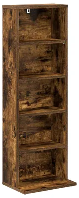 Immagine prodotto di vidaXL Scaffale porta CD, effetto legno scuro, 33 x 23,5 x 97,5 cm, materiale composito