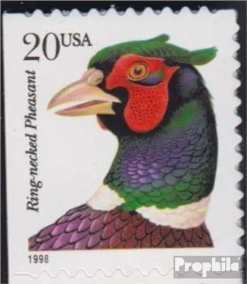 Produktbild von Briefmarken USA 1998 Mi 2995BDl (kompl.Ausg.) postfrisch Tiere - Ringfasan