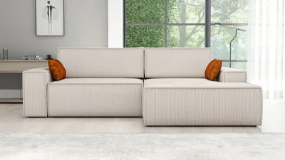 Produktbild von Ecksofa TOR mit Schlaffunktion. Farbe: Cream.