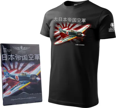 Obrázek produktu pro Tričko s motivem japonského letadla MITSUBISHI A6M ZERO (M)