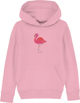 Produktbild von Mr. & Mrs. Panda Kinderpullover Flamingo Classic 9-11 Jahre (134/146) - Baumwolle Pink - Geschenk, Prächtig, Hoodie, Freundin, Kapuzenpulli, Ich, Pullover, Sweatshirt, Rosa