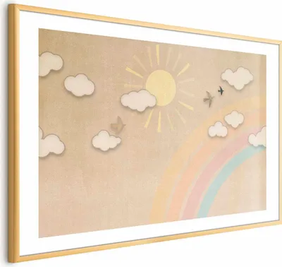 Produktbild von Posterpapier Poster - Rainbow Day 60x40 cm Für Kinder e-A-10138-ao-a