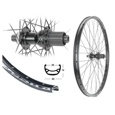 Produktbild von Hinterrad 28/29 Zoll Disc 25-622 Hohlkammer Shimano Steckachse 12x142 Centerlock
