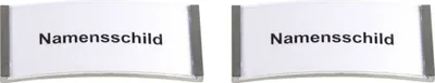 Produktbild von Jmenovka s magnetem "kovová", 70 x 30 mm, stříbrná/matná (2 ks)