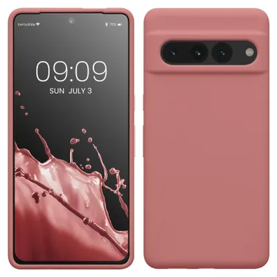Produktbild von kwmobile Handyhülle für Google Pixel 7 Pro Hülle, für Pixel 7 Pro Case - Hülle Silikon - kabelloses Laden - Winter Rose
