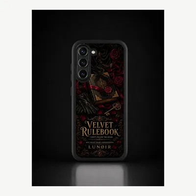 Productafbeelding van Samsung S23 hoesje, telefoonhoesje, beschermhoesje, case met fluweelmotief – LUNØIR ©