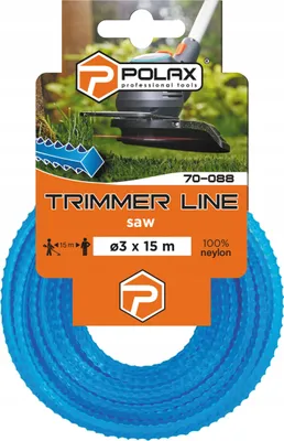 Image de Fil de coupe pour coupe-herbe Scie 3mm x 15m Polax