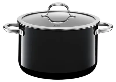 Produktbild von WMF 21.0229.7130, Schwarz, Silargan, Induktion, Gas, Elektro, Keramik, Halogen, Edelstahl, Glas, 16 cm