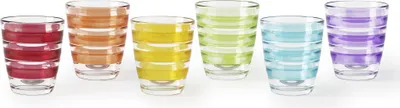 Immagine prodotto di Set di 6 bicchieri da acqua Excelsa Porto Cervo 27 cl colorati