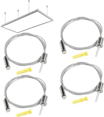 Produktbild von Verstellbare Kabelhänger 15mm x 2m für LED-Lampen Deckenmontage