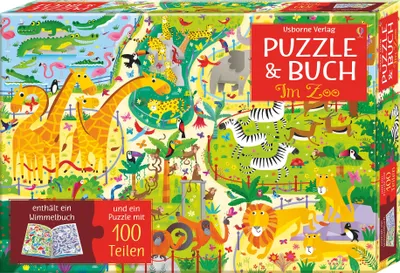 Produktbild von Puzzle & Buch: Im Zoo