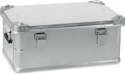 Produktbild von Alubox mit Stapelecken, LxBxH 580 x 380 x 245 mm, 42 Liter, staub/spritzwasserdicht