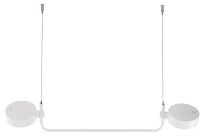 Zdjęcie produktu dla Zafferano SUPER O Biała lampa wisząca LED z możliwością ładowania i ściemniania