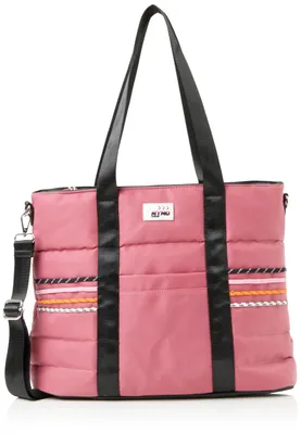 Damen Sporttasche Shopper, rosa, 36 x 31 x 12 cm