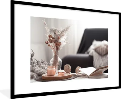 Produktbild von MuchoWow® Gerahmtes Poster Stillleben - Farben - Dekoration 90x60 cm - Poster mit Schwarzem Bilderrahmen Wandposter Rahmen Foto Bilder - Wanddekoration - Fotos