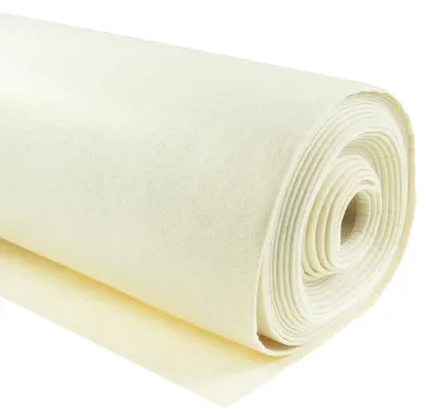Filzstoff Meterware creme