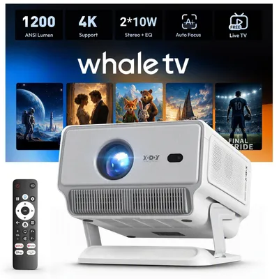 Image de Vidéoprojecteur Full HD - 1200 ANSI - 180 pouces - Netflix - Wi-Fi 6 - Support 4K
