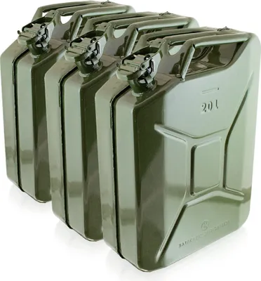 Produktbild von Bituxx 3x Kraftstoffkanister Metall 20 Liter Olive MS-17368