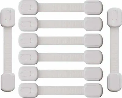 Produktbild von Kindersicherheitsfenster, Baby-Schrankschloss, 8-teiliger Baby-Sicherheitsschubladenblock, Schrankschlösser und -riegel, Kindersicherheit, Baby-Türschutz für Schublade, Tür, Kühlschrank