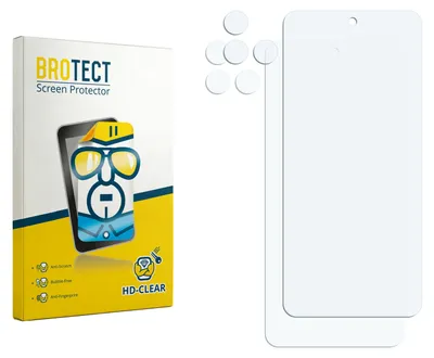 Produktbild von 2x Für Motorola Moto G37 Power (Display+Kamera) Schutzfolie BROTECT Displayschutz Display Schutz Folie Klar Transparent