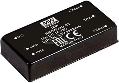 Obrázek produktu pro MEAN WELL RSDW20G-15 Napájecí zdroj a měnič napětí (RSDW20G-15)
