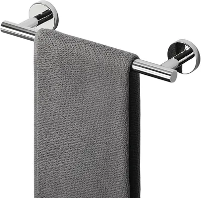 Image de Porte-serviettes - Crochet pour serviette - Organisateur de salle de bain - Acier inoxydable SUS304 - 30 cm - Chrome