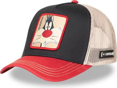 Produktbild von CAPSLAB Looney Tunes Trucker Cap Sylvester Black/Red