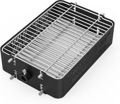 Obrázek produktu pro Grilovací otočný rož – výška nastavitelná – ocel – ideální příslušenství pro gril
