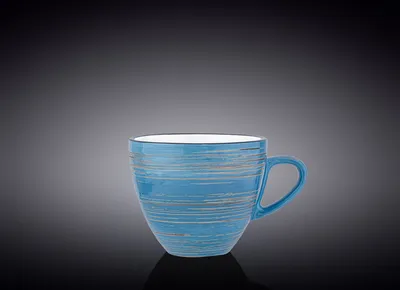 Zdjęcie produktu dla Filiżanka do kawy Wilmax, 300 ml, niebieska, porcelana, WL-669636/A