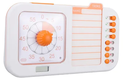 Produktbild von 3-in-1-Visuelle Uhr mit Planungskarte – Visuelles Zeitmanagement-Tool für den Unterricht und den Heimunterricht
