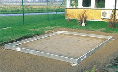Produktbild von Stahlfundament für Halls Gewächshaus Magnum 148 11,5m² silber