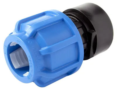 Productafbeelding van Verbindingsstuk voor polyethyleen buis, kunststof, 26 x 34 mm