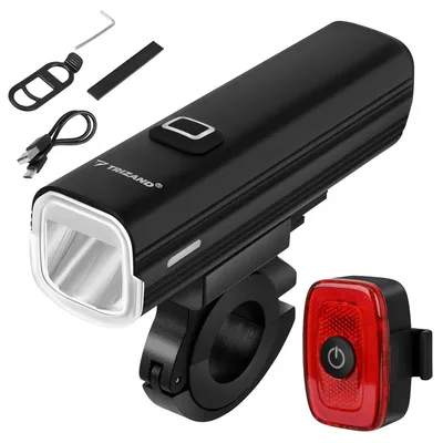 Obrázek produktu pro Trizand LED cyklistické světlo 1000lm + zadní světlo