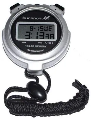 Produktbild von Rucanor Stoppuhr 12 Stoppwatch Silberfarben , Größe:oz