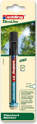 Produktbild von Edding Flipchartmarker 31 EcoLine, nachfüllbar, 1.5-3 mm, schwarz