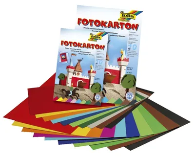Obrázok produktu pre Folia 6145009 50 fotokartónov A4 10 farieb rôznorodé