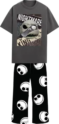 Obrázok produktu pre Nightmare Before Christmas - Pánske pyžamo TC887 (S) (sivá/čierna)