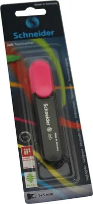 Produktbild von Schneider Textmarker Job pink, Blisterkarte mit 1 Stück