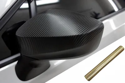 Image de Design Folie Carbon Gold : nombreux modèles de véhicules, miroirs de qualité supérieure, boîtier de rétroviseur, capuchon