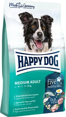 Produktbild von Happy Dog Supreme fit & vital, Adult, Mittelgroß (11-25 kg), Lachs, 12 kg